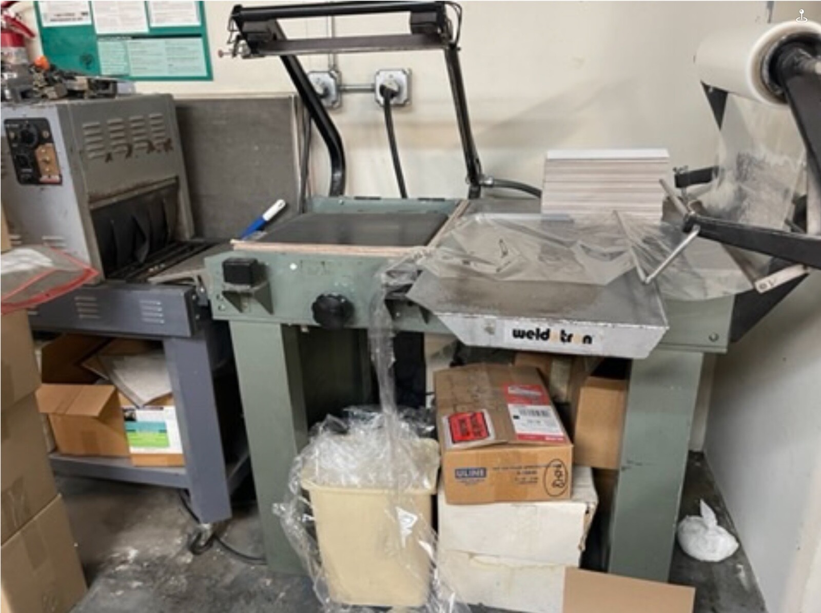 Heat Seal LBar Sealer Wrapper with Heat Shrink Tunnel plastic roll eBay