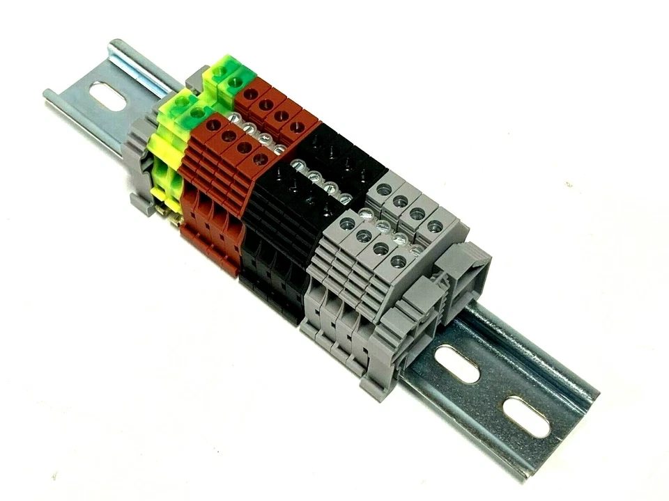 KONNECT-IT DIN Rail Power Distribution Terminal Block Kit KN-T10 10 AWG 30A 600V - Image 3 of 4