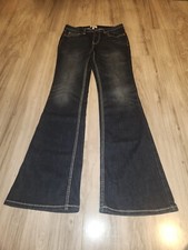Shyanne Women  Embroidery Pocket Flare Jeans Size 36x32