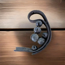 Antique Sleigh Bells Brass Great Patina Lot of 6 