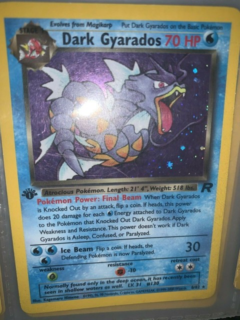 Mint 1st Edition DARK GYARADOS - 8/82 Holo - Team Rocket | eBay