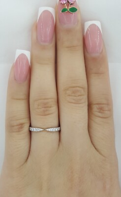 Tiffany Co Harmony Diamond Wedding Band Platinum mm ct