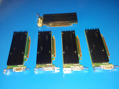 Lot of 5 Windows 10 Compatible NVIDIA Low-Profile SFF Dual Monitor Video Card