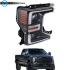 For 2020-2022 Ford Super Duty F-250/F-350 Rght Black Headlight w/Sport Package