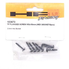 Chaud Structures Hpi 103673 Course Tp Bridé Vis M3x18mm Hex Douille 8 Vorza