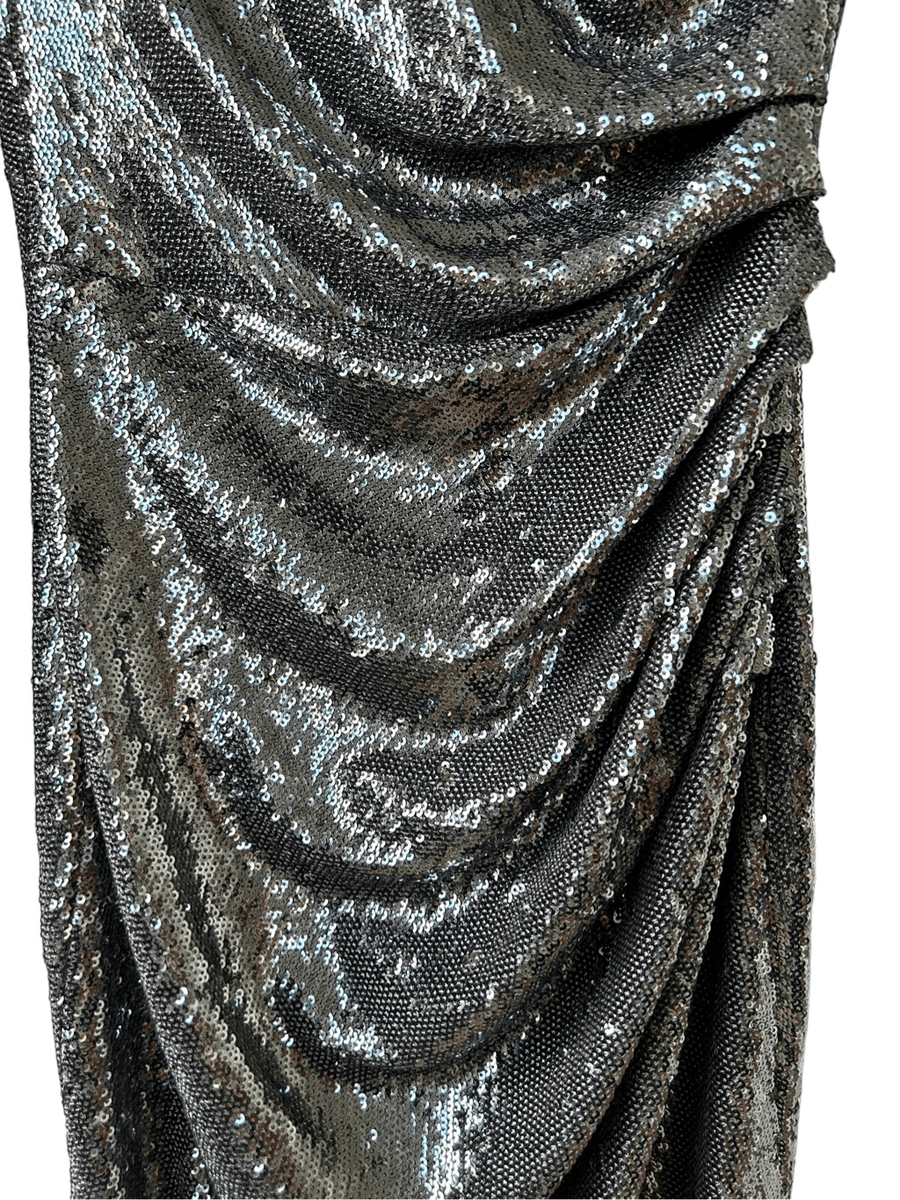 dress the population emilia Dress The Population Emilia Sequin Long Sleeve Cocktail Dress In Ebony - 20% Off