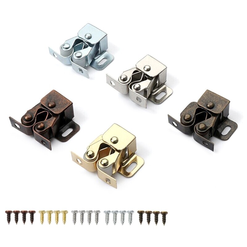 5pcs Double Cabinet Door Catches for Furniture & Closet Doors
