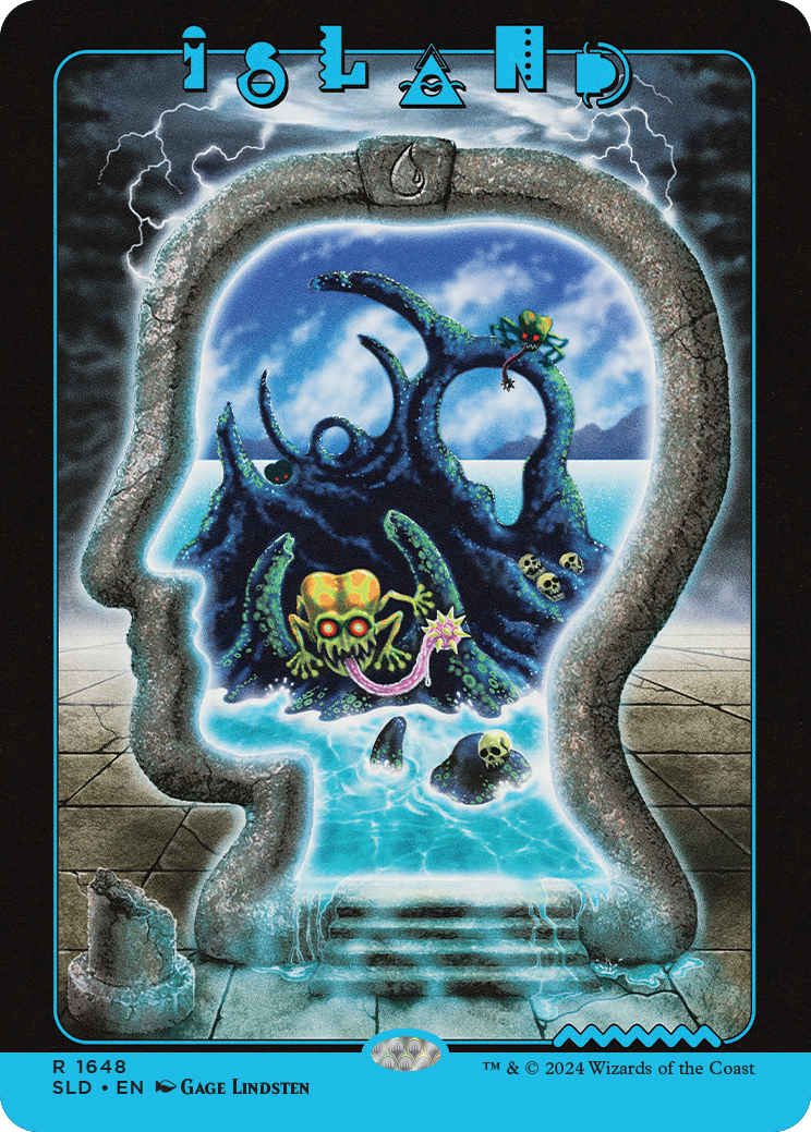Magic the Gathering MTG Secret Lair x Brain Dead: Lands (Non Foil