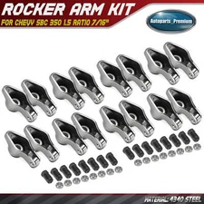4340 Steel Roller Tip Sportsman Rocker Arm Set for Chevy SBC 350 1.5 Ratio 7/16"