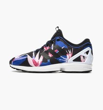 Adidas ZX FLUX NPS Hawaii Floral 8000 scarpe da ginnastica running TORSIONE da uomo taglia 12 NUOVE