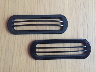 GLOSS BLACK SIDE INDICATOR LIGHT MARKER COVER FITS FREELANDER 2 DISCOVERY 3 4