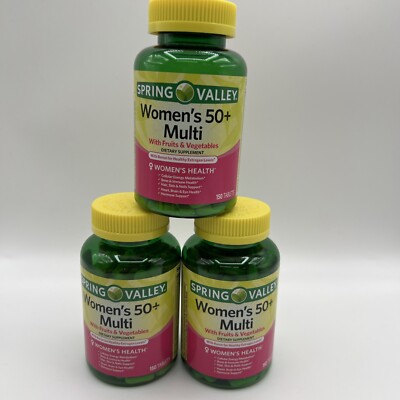 Spring Valley Women's Multi Tablets, 5 Month Supply, 150 Count EXP 03/26 3 Pack