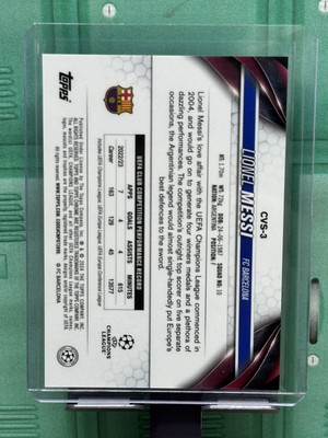 2023-24 Topps Chrome Sapphire UEFA Lionel Messi Variation SP MINT 