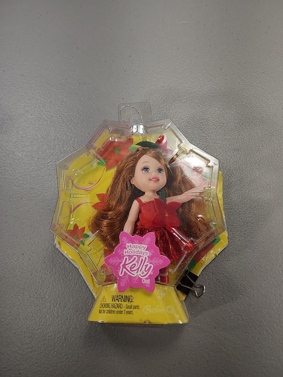 BARBIE 2008 Happy Holiday's Kelly Miranda Doll Red Dress Christmas