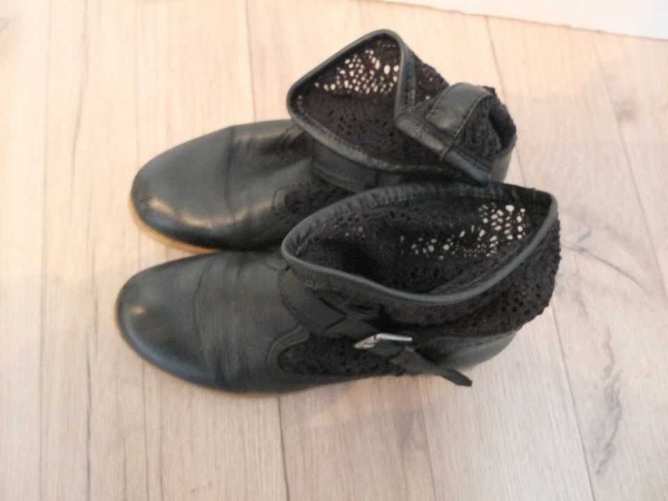 Botines Elegantes Apple Off Eden Con Red Talla 40 TOP De Cuero - Imagen 4 de 4