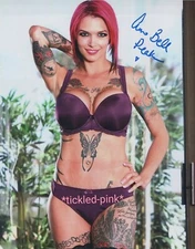 Sexy, Adult film star. Anna Bell Peaks- signed 8x10 Photo w/COA
