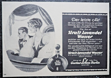 Uralt Lavendel Wasser , Gustav Lohse , Berlin , Alte Reklame , 1926 , (A24)