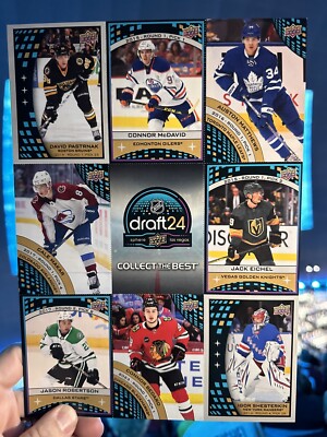 DRAFT 24 SPHERE UPPER DECK LAS VEGAS MCDAVID BEDARD MAKAR  EICHEL CARD SHEET