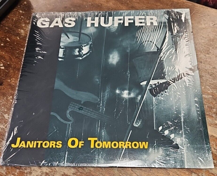 GAS HUFFER - JANITORS OF TOMORROW LP NEAR MINT RARE OOP & GH COMIC BOOK MUDHONEY
