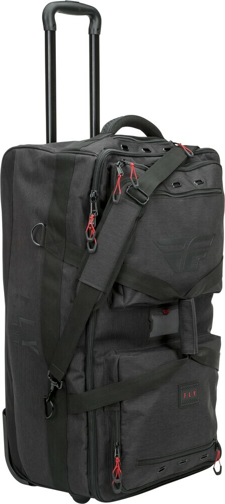Fly Racing Tour Roller Gear Bag Pack Black Grey Motocross MX