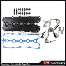 Valve cover Timing Chain Kit Head Bolt For 08-17 VW Beetle Golf Jetta Passat 2.5
