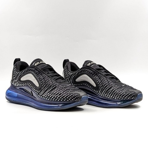 Nike Men Air Max 720 Pixel Gradient Black Blue Trainers Sneakers size 8.5