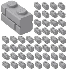 ☀️Lego x50 LIGHT BLUISH GRAY 1x2 Masonry Bricks Part Pieces Bulk Lot #98283