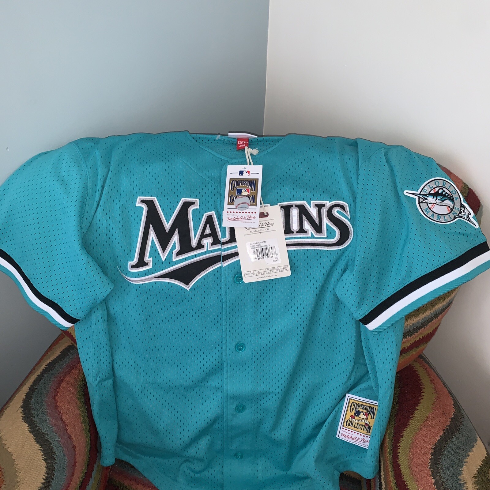 Andre Dawson Florida Miami Marlins Mitchell Ness Jersey Men's L