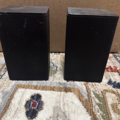 Samsung PS-SM10 black wired wall mount satellite surround speakers, left & right