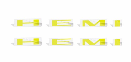 HEMI Fender Badge Overlay Decal Stickers (set of 3) - 2020-2025 Dodge Durango RT - Picture 26 of 71