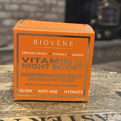 Biovène Vitamin C Night Boost Brightening Night Cream 50ml Intense Moisturizer
