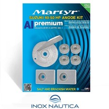 KIT ANODI SUZUKI 40-50 HP IN ALLUMINIO FUORIBORDO BARCA GOMMONE
