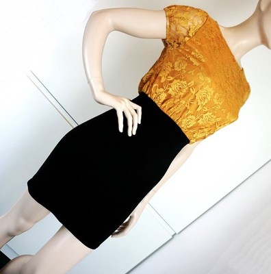SISTERS POINT Damen Kleid Tuba Etuikleid Party Minikleid Spitzenkleid Gr M NEU