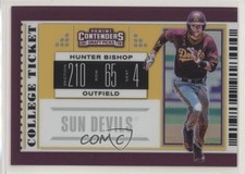2019 Panini Elite Extra Edition College Ticket Gold 5/10 Hunter Bishop 0c6