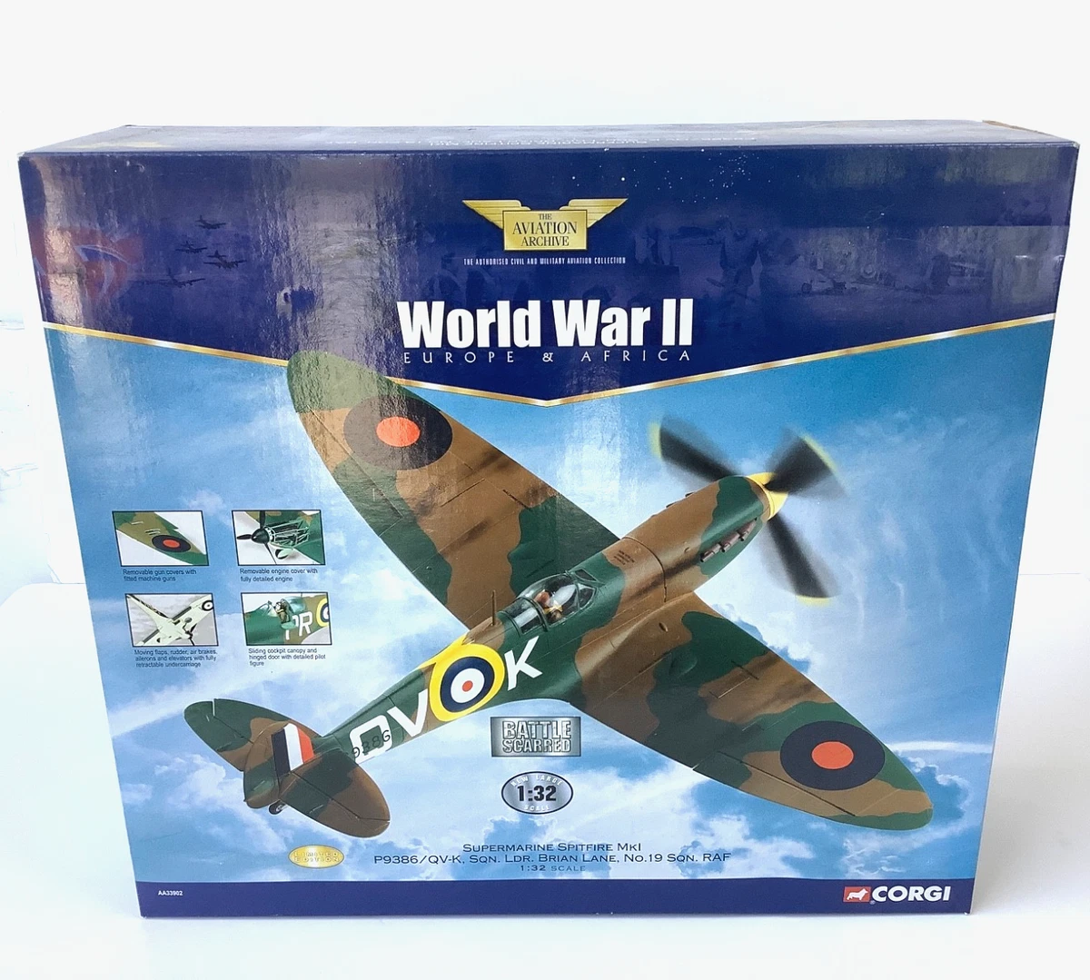 Corgi Spitfire 1:32 Contemporary Manufacture Aircrafts