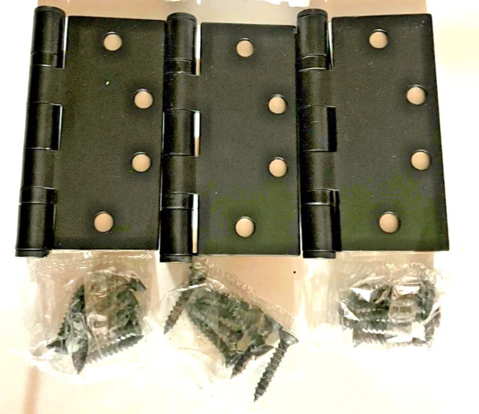 Шарикоподшипники плоские черные EMTEK 94015 FB 4,5 дюйма x 4,5 дюйма x 3,4 мм SqCr 3 шт. новые из старых запасов - Изображение 4 из 4