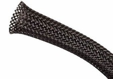 1" Black No-Fray Mesh Sleeving - 25 ft. spool 