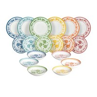 Geschirrset 18-Teilig FüR 6 Personen, Tognana Sintra, Porzellan, Multicolor