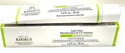 Kiehl's Auto-Tone Discoloration & UV Solution 1.4 oz - 40 ml SPF 30 New in Box