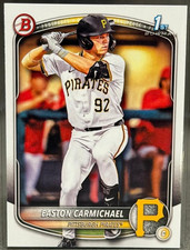 2025 1st Bowman Draft Paper Base Easton Carmichael BD-50 Pittsburgh Pirates