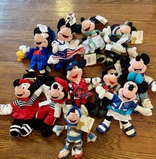 Disney Store Mickey Minnie Mouse Plush Lot w/ Tags Themed Costumes