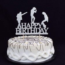 Glitter Happy Birthday Cake Topper cake Toppers Happy Birthday Cake Bunting P...