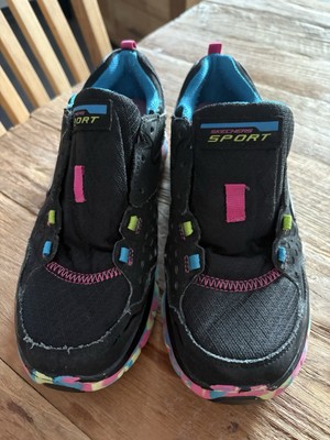 schwarz bunte SKECHERS SPORT Gr 38 Damen Sneaker Memory Foam Flex Sole