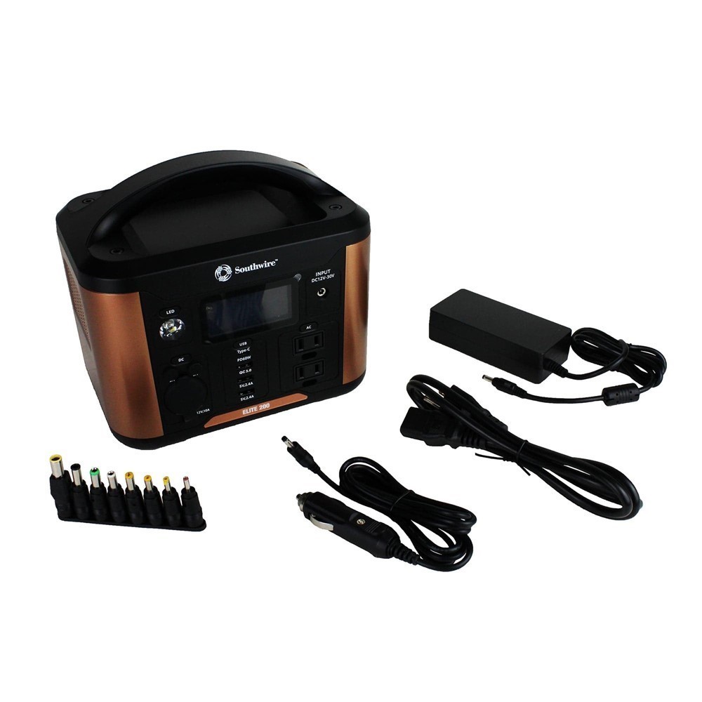 NEW in BOX -Southwire Elite 200 Series Portable Power Station 53250! 222W MAX! alternate view 2