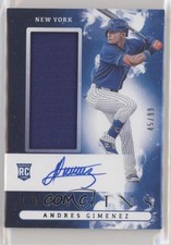 2021 Chronicles Origins Rookie Jumbo Material 45/99 Andres Gimenez Auto 5m1