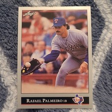 Leaf 1992 Rafael Palmeiro Texas Rangers Card #296 MLB Base Set Baseball Trading