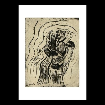 Walter Gramatte - Marie in Wild Embrace with the Drum Major, plate four from Woz