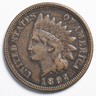 1897 Indian Head Penny Cent Extremely Fine (XF) Philadelphia Indian Head