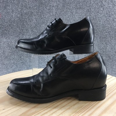 Mens Almond Toe Shoes Men's Findlay Dress Lace-up Almond Toe Oxfords Black  Leather