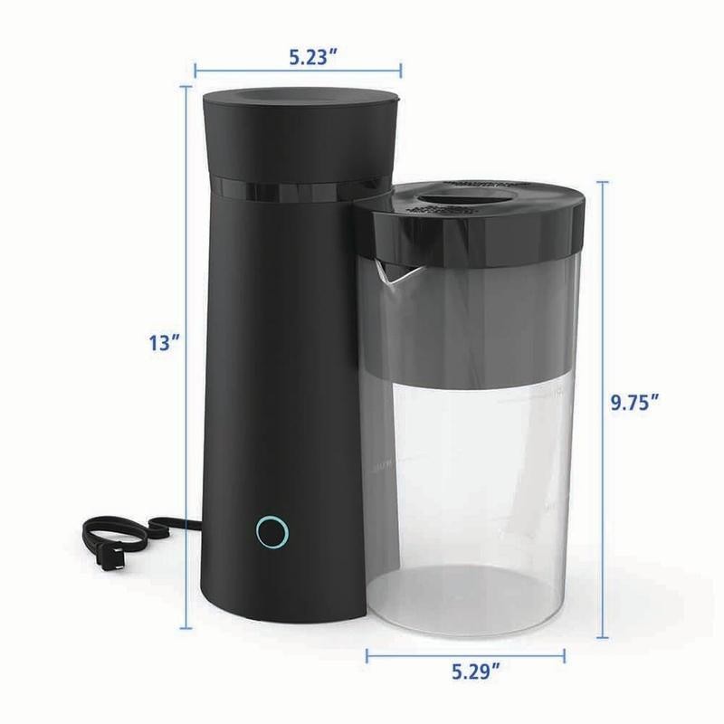 2-Quart Iced Tea Coffee Maker 8-Cup Countertop Brew Fresh Drinks Easy Operation